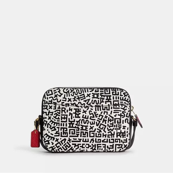 NWT! Coach x Disney Mickey Mouse X Keith Haring Mini Camera Bag - Picture 3 of 5